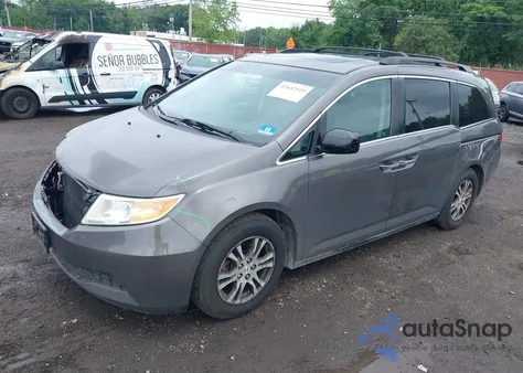 2011 Honda Odyssey Ex-L from USA, damaged, VIN 5FNRL5H60BB061275